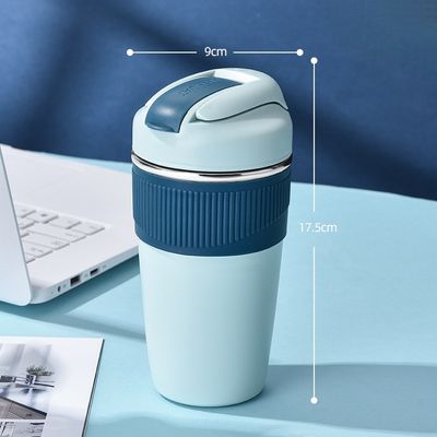 Custom Logo 350ml 480ml 316 бутылка с водой из нержавеющей стали с силиконовой крышкой и соломой