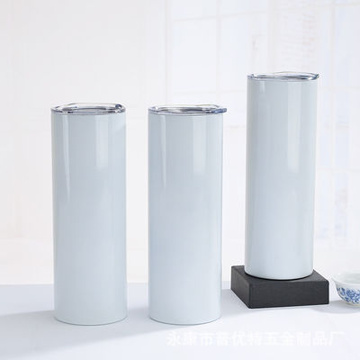 20oz/30oz на заказ Цвет Сублимация Пустой Нержавеющая Сталь Тонкие Прямые Кубки Tumbler С Соломой