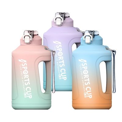 Устойчивая большая емкость 2300 ML 3800 ML спортивная бутылка с скриншотом с дизайном