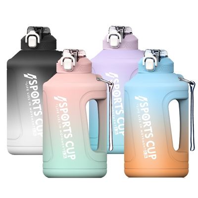 Устойчивая большая емкость 2300 ML 3800 ML спортивная бутылка с скриншотом с дизайном