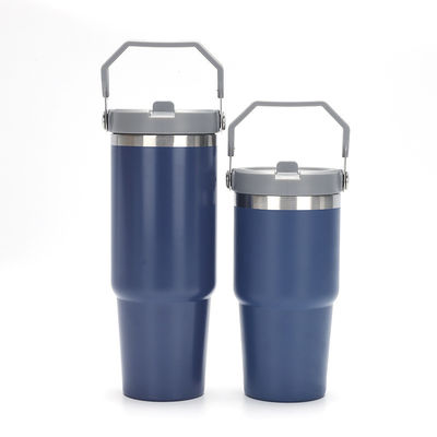 Нержавеющая сталь 40 Oz Tumbler Вакуумная изолированная путешественная кофейная кружка с крышкой и ручкой