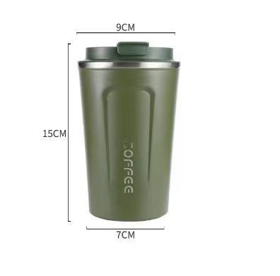 Tumbler Экологически чистый Нержавеющая сталь для путешествий Кофейная кружка Вакуумная изолированная многоразовая чашка