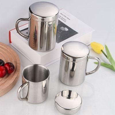 Настраиваемая бутылка с водой из нержавеющей стали 304 с ручкой и крышкой 210 мл / 300 мл / 400 мл