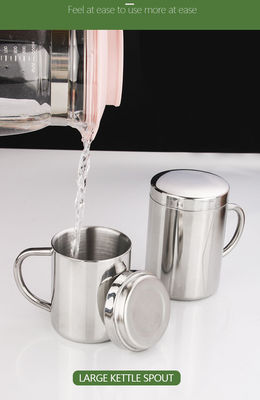 Настраиваемая бутылка с водой из нержавеющей стали 304 с ручкой и крышкой 210 мл / 300 мл / 400 мл