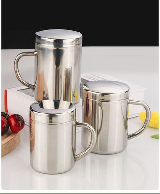 Настраиваемая бутылка с водой из нержавеющей стали 304 с ручкой и крышкой 210 мл / 300 мл / 400 мл