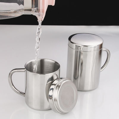 Настраиваемая бутылка с водой из нержавеющей стали 304 с ручкой и крышкой 210 мл / 300 мл / 400 мл