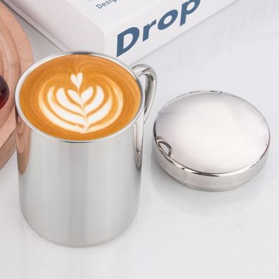 300 мл 400 мл двойной стены стальной пивной кружки с настраиваемым логотипом и рукояткой