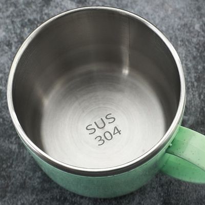 Напечатать логотип на заказ Двухслойная стальная чашка для горячих и холодных напитков