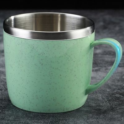 Напечатать логотип на заказ Двухслойная стальная чашка для горячих и холодных напитков