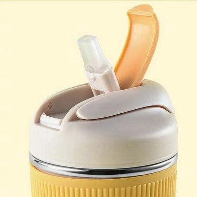 Стальная кофейная кружка с силиконовым рукава вакуумно-изолированная бутылка с водой для путешествий