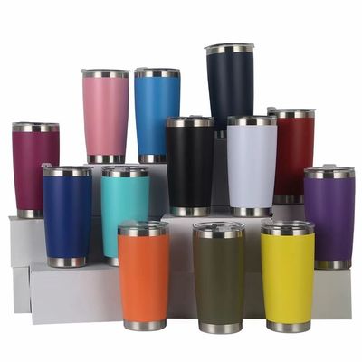 20 унций двойной стены вакуумный изолированный автомобиль Tumbler Custom Logo Powder Coated Travel Coffee Mug