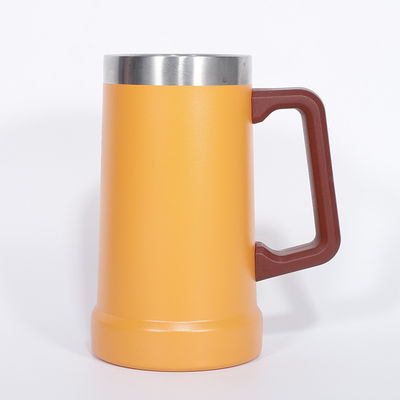24oz вакуумная двойная стена 304 нержавеющая сталь кофейная пивная чашка с ручкой идеально подходит для повседневного использования