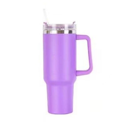 Настраиваемый логотип приемлемый прямой нержавеющий сталь 40oz Tumbler с ручкой и соломой