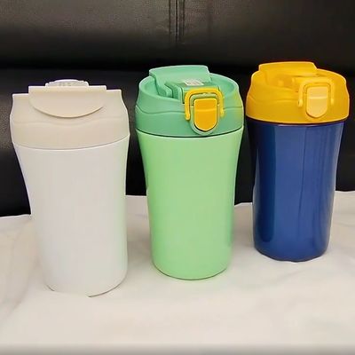 15 унций вакуумная бутылка с водой для офиса с двойной стенкой, изолированная для путешествий, чашка для кофе с силиконовой крышкой.