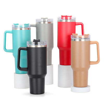 Настроенный Tumbler Cup Logo Стальной Вакуум Изолированные 40oz Кофейные кружки с ручкой для путешествий