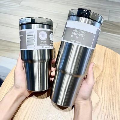 ALL 304 из нержавеющей стали изолированная чашка для ледяных слитков 30OZ 20OZ Двухстенная чашка для автомобиля для вечеринки