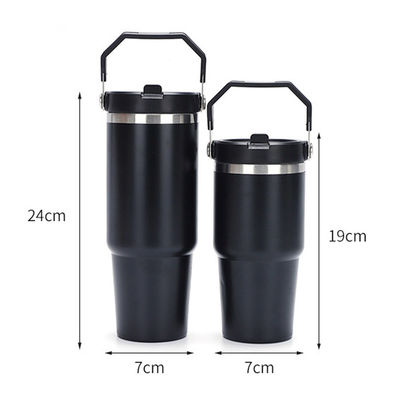 Настроенный цветный логотип 20oz 30oz двойная стена сублимация изолированные портативные тумблеры путешествия автомобиль кофе кружка с ручкой