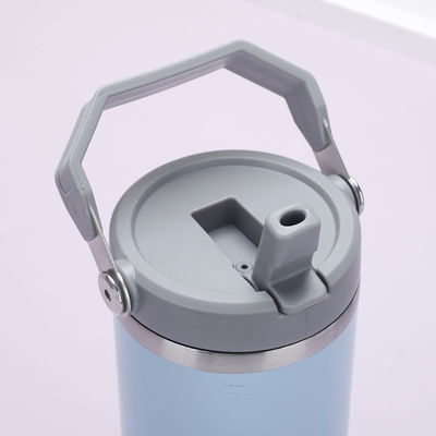 Настроенный цветный логотип 20oz 30oz двойная стена сублимация изолированные портативные тумблеры путешествия автомобиль кофе кружка с ручкой