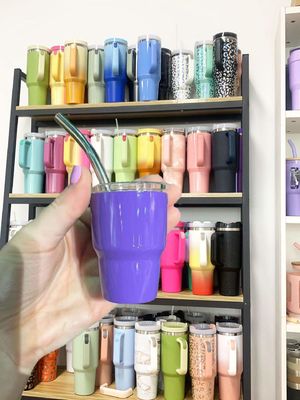 Партийный must-have 2 унций мини двойной стенки изолированный кубок Demitasse со соломой и крышками