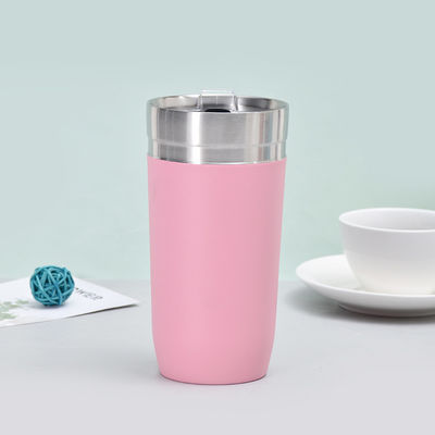 16 унций изолированная путевая кружка со скользящими крышками Tumbler нержавеющая сталь двойная стена тепловая чашка