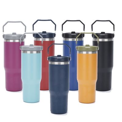 Нержавеющая сталь Flip Сламка Tumbler 30 унций вместимость BPA свободный Мэтный цвет Популярный выбор